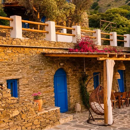 Garden Andros With Sea View & Pool Apartamento