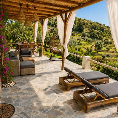 Garden Andros With Sea View & Pool Apartamento